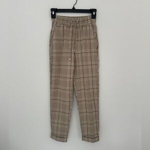 Bershka Plaid Jogger Pants